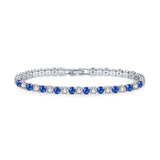 Elegant Beaded Cubic Zirconia Chain Bracelet for Women