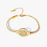 Women’s Stainless Steel Snake Chain Charm Bracelet – Trendy & Elegant Jewelry