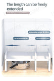 Estante de almacenamiento ajustable para encimera de cocina: organizador telescópico de múltiples capas para utensilios y especias
