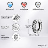 Men’s Stainless Steel Hoop Earrings – Hypoallergenic Small Silver Hoops