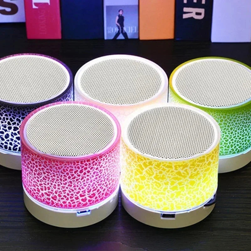 Mini Bluetooth LED Speaker – Wireless Portable Subwoofer with USB & SD Card Support for PC & Mobile