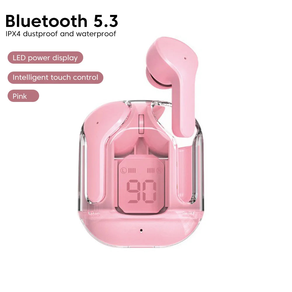 Auriculares inalámbricos Bluetooth con cancelación activa de ruido y estuche de carga: auriculares internos para un audio nítido