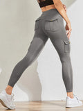 Women's High-Waist Seamless Yoga Leggings with Pocket