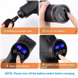 Portable Full-Body Electric Massage Gun – Deep Tissue Muscle Relief Massager with Adjustable Speeds