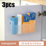 Film transparente adhesivo y especiero | Organizador de puertas de armarios para almacenamiento en la cocina
