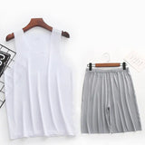 Men’s Ultra-Thin Sleeveless Pajama Set – Breathable, Quick-Dry Sleepwear