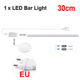 Hand Scan Switch Penetrable Wood Touch Sensor Dimmable LED Under Cabinet Light