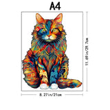 Phoenix-Shaped Wooden Animal Jigsaw Puzzle for Adults