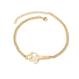Custom Name Jewelry Set - Personalized Stainless Steel Necklace, Bracelet & Earrings