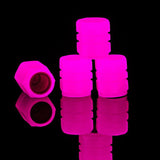 Glow-in-the-Dark Tire Valve Caps – Fluorescent Stem Covers for Cars, Motorcycles & Bicycles