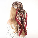 Luxury 90x90cm Silk Scarf – Designer-Inspired Fashion for Women
