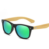 Classic Wooden UV400 Sunglasses – Stylish Bamboo Eyewear for Men