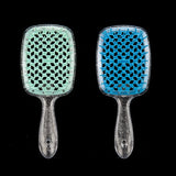 Professional Wide-Tooth Comb Set - Air Cushion Scalp Massager for Wet & Dry Hair (2-Pack)