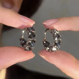 Trendy Geometric Hoop Earrings for Women – Fashion Metal Alloy Statement Jewelry