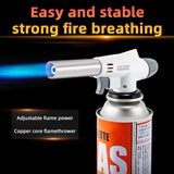 Professional Butane Gas Torch with Adjustable Flame - 1350°C for Cooking, Welding & Camping