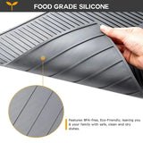 Silicone Drying & Drain Pad | Non-Slip Heat-Resistant Kitchen Mat