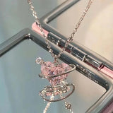 Trendy Heart-Shaped Mood Pendant Necklace for Women