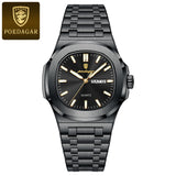 Men's Luxury Military Watch – Stainless Steel, Waterproof, Luminous, Date & Week Display