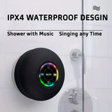 Waterproof Bluetooth Shower Speaker – Portable Wireless Speaker with Suction Cup & Rich Bass