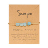 Adjustable Natural Stone Rope Chain Bracelet – Geometric Crystal Charm for Men & Women