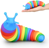 3D Colorful Slug Fidget Toy for Kids Stress Relief and Hand Exercise