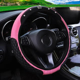 Universal Lycra Steering Wheel Cover – Lightweight, Stretch Fit & Sweat-Resistant (15-Inch)