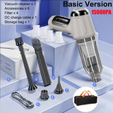95000PA Cordless Car Vacuum Cleaner - Powerful Handheld Blower & Vacuum for Car & Home
