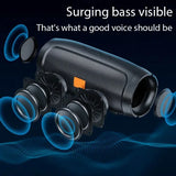 Portable Bluetooth Speaker with Subwoofer – Waterproof Outdoor Speaker with FM Radio & TF Card Support