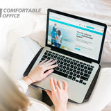 Base de refrigeración para ordenador portátil: enfriador ultrasilencioso con 5 ventiladores, soporte ajustable y puertos USB