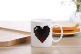 Ceramic Mug – Peach Heart Design, Perfect Valentine’s Gift