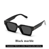 Gafas de sol Ruiao Retro Black Millionaire: gafas de sol de diseño de lujo 2024