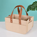 Bolsa para pañales de bebé Organizador Bolsa de soporte portátil Cambiador y caja de almacenamiento de artículos esenciales para la guardería del automóvil Bolsa para pañales Bolsa para pañales de bebé