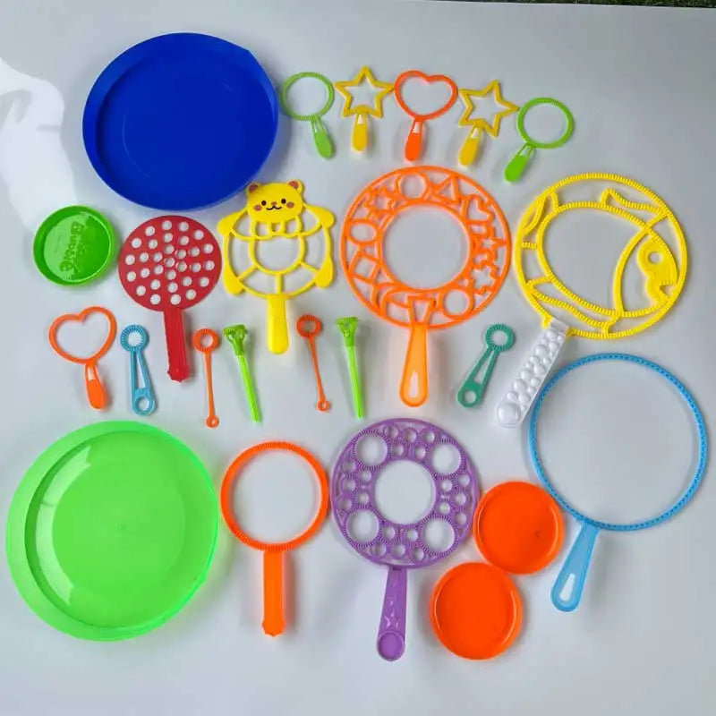 Outdoor Bubble Machine for Kids – Big Bubble Maker Wand Set for Parties & Playtime