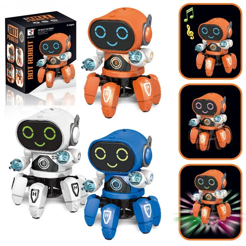 LED Dancing Octopus Robot Toy – Musical, Interactive, and Light-Up Kids’ Gift