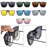 Fashionable Polarized Myopia Glasses Clip – Night Vision & UV Protection for Drivers