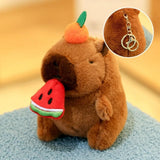 Capybara Plush Toy with Hoodie & Wings - Cute Stuffed Animal Keychain Gift