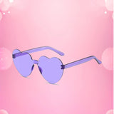 Heart-Shaped Sunglasses – UV400 Protection in Trendy Jelly Colors