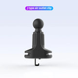 Soporte universal para teléfono con clip para ventilación de coche, con cabezal esférico de 17 mm
