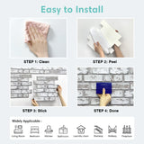 Azulejos de pared de PVC 3D autoadhesivos: resistentes al agua, al calor y de fácil instalación para la cocina, el baño y la decoración del hogar