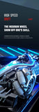 Coche acrobático teledirigido con control por gestos JJRC Q186: control dual, luz de pulverización y giros de 360°
