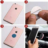 Placa metálica ultrafina para soportes magnéticos de teléfono para coche: soporte adhesivo resistente