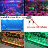 Submersible LED Bubble Light – Color-Changing Aquarium Lamp for Fish Tanks