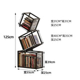 Estantería giratoria para libros, estantería para revistas, organizador de estanterías, estanterías estéticas para niños, estanterías, muebles de almacenamiento