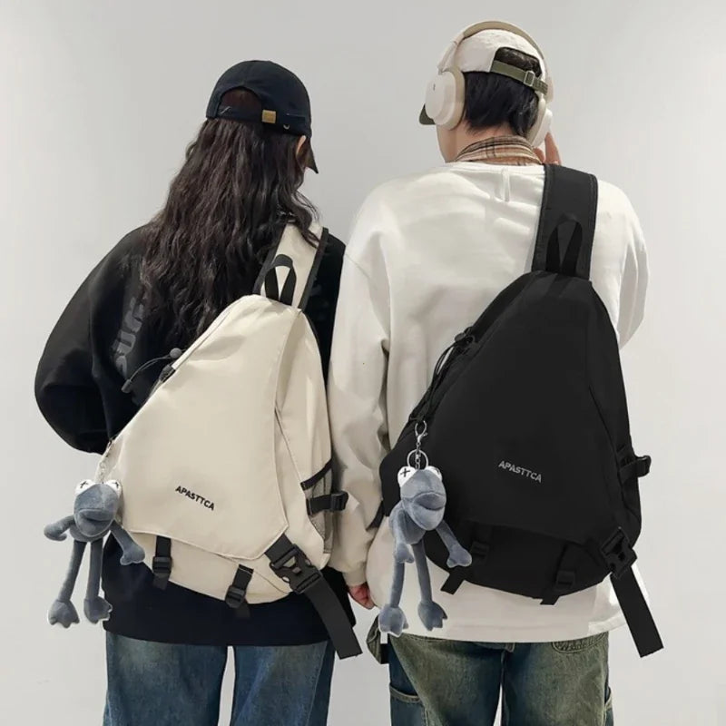 Unisex Nylon Satchel Bag with Zipper Closure – Stylish, Versatile, and Durable for Everyday Use