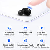 Auriculares inalámbricos X9 con Bluetooth 5.0, auriculares internos individuales deportivos, impermeables, TWS, manos libres con Bluetooth