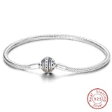 925 Sterling Silver Charm Bracelet for Women – Heart, Star, Moon & More