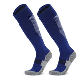 Calcetines de fútbol de compresión elásticos: calcetines deportivos transpirables hasta la rodilla para hombres, mujeres y niños