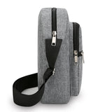 Men’s Oxford Crossbody Shoulder Bag – Lightweight Box-Style Travel Sling Bag