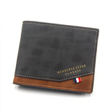 Personalized Men's Slim Wallet – Engraved Name Card Holder with Photo Insert & Money Clip