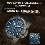 Men's Fashion Quartz Watch – Leather Strap, Waterproof, Luminous Hands, Calendar Display